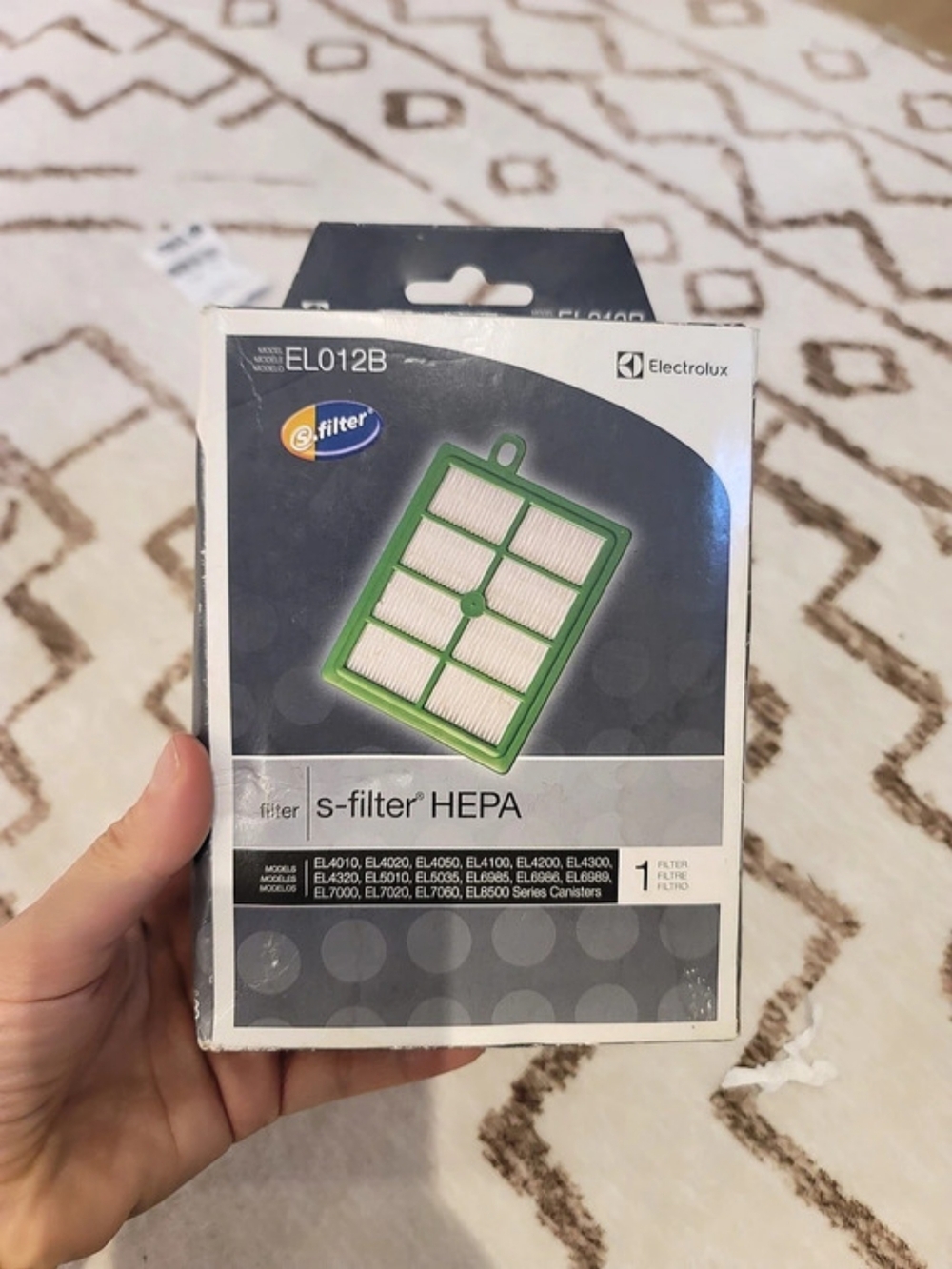 Electrolux s-filter HEPA EL012B Green & White